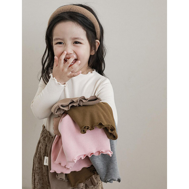 Vintage tüdrukute pitsist särk Kevadsügisene pikkade varrukatega puuvillane soonikuga lastesärk väikelastele Tüdrukute riided Lastetopsid Välirõivad 2-8a