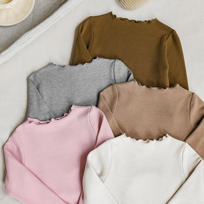 Vintage tüdrukute pitsist särk Kevadsügisene pikkade varrukatega puuvillane soonikuga lastesärk väikelastele Tüdrukute riided Lastetopsid Välirõivad 2-8a