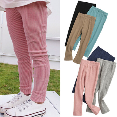 Jambiere pentru fete, primăvară, toamnă, pantaloni pentru copii, cu fir elastic, subțiri, pantaloni pentru copii, colanți pentru copii mici, culoarea bomboanelor, haine de fund pentru bebeluși