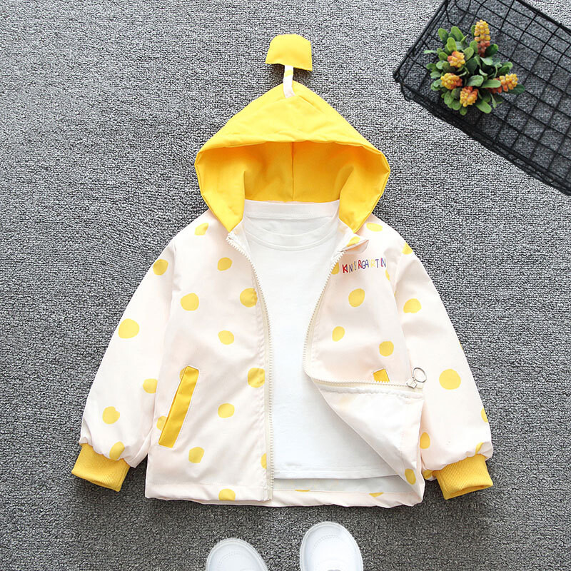 Jachete pentru copii Jachetă cu glugă cu imprimeu floarea-soarelui Palton de iarnă Jachete pentru copii pentru fete de la 2 până la 7 ani Haine băieți primăvară toamnă