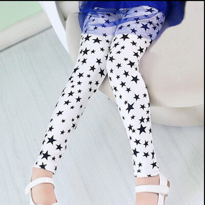 Tüdrukute säärised kevadsuvised õhukesed kõrge elastsed pliiatspüksid väikelaste õhukesed pikad püksid lastele vanuses 2–9 aastat