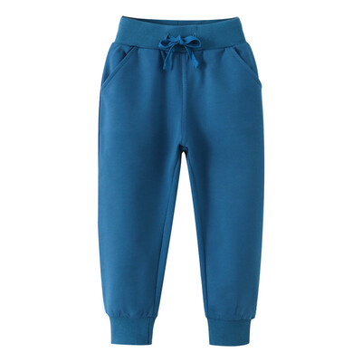 Jumping meters 2024 Pantaloni de sport pentru copii cu șnur pentru toamnă, primăvară, simpli, băieți, fete, pantaloni lungi, sport la modă, pantaloni pentru copii
