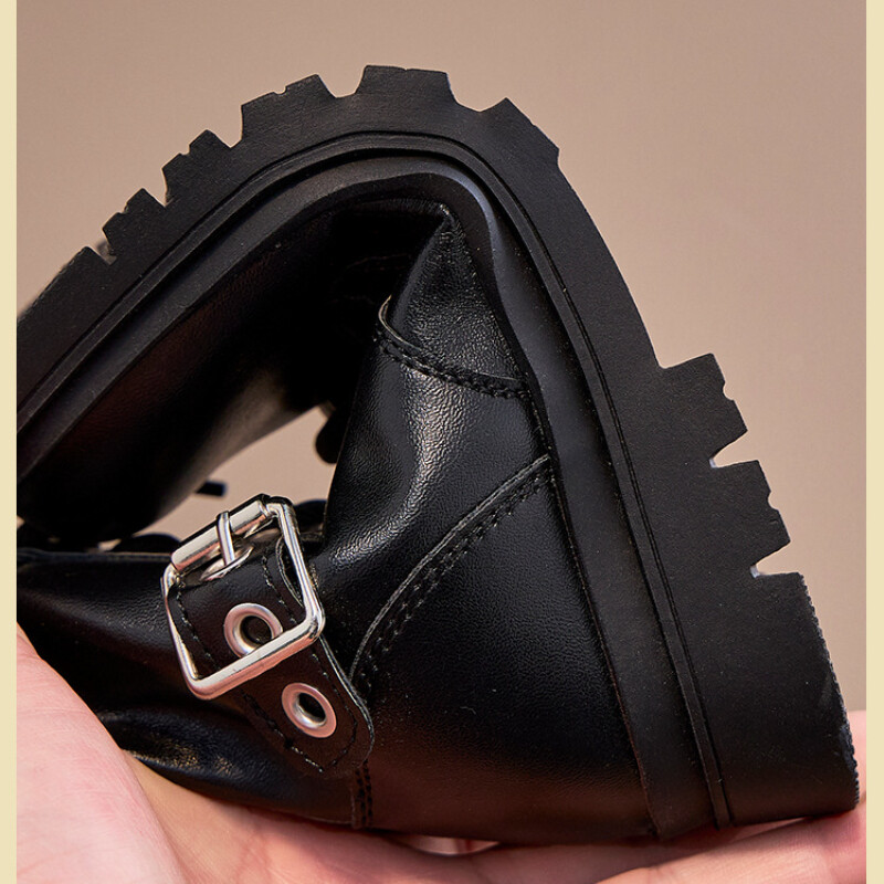 2024 Toamna Iarna Noi Copii Cizme scurte pentru Fete Moda Stil Marea Britanie Chic Moale Confortabil Anti-alunecos Casual Pantofi din piele