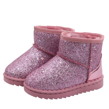 Fashion Bling Snow Boot για κοριτσάκια Χειμερινές μπότες για μεγάλα παιδιά Ζεστό παιδικό αντιολισθητικό παπούτσι 2 3 4 5 6 7 8 9 10 11 12 ετών