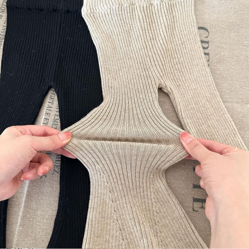 Široke hlače za djevojčice od 1 do 8 godina Proljeće jesen Pamučne rebraste dječje hlače za malu djecu Odjeća za djevojčice Dječje hlače Stvari za bebe Božić