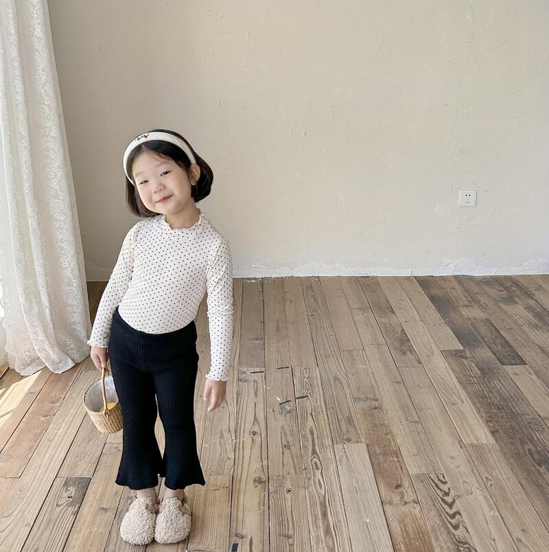 Široke hlače za djevojčice od 1 do 8 godina Proljeće jesen Pamučne rebraste dječje hlače za malu djecu Odjeća za djevojčice Dječje hlače Stvari za bebe Božić