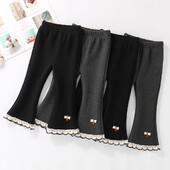 Tüdrukute säärised 2023 Uusimad tüdrukute õhukesed püksid kevad-sügispüksid lastele vabaaja stiilis tüdrukute riided