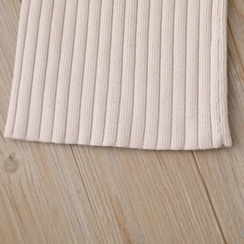 Jesen 2023. Nove pletene hlače širokih nogavica, korejske džemper hlače za dječake i djevojčice, dječje ležerne hlače, široke hlače na pruge