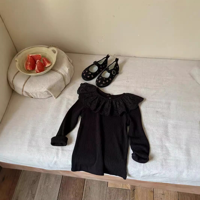 4202 Cămașă cu fundul pentru bebeluși 2024 Toamna nou coreeană, confortabil, moale, pentru fete