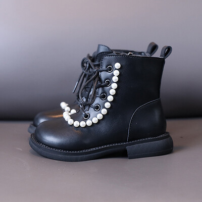 Sportske čizme za djevojčice, proljeće, jesen, nove male princeze, jednostruke čizme, modne perle za gležnjeve, kratke dječje čizme, dječje cipele 3-12