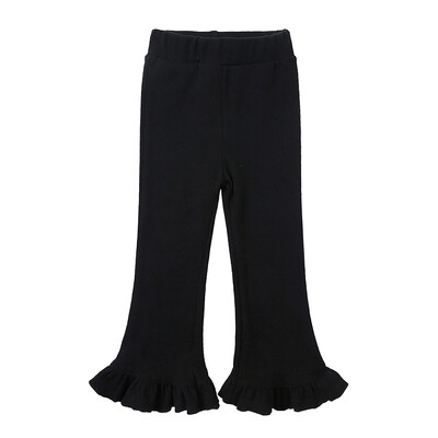 Dječje tajice Proljeće Jesen Vintage prugaste elastične hlače Jednobojne lepršave hlače visokog struka za djevojčice Odjeća za djevojčice