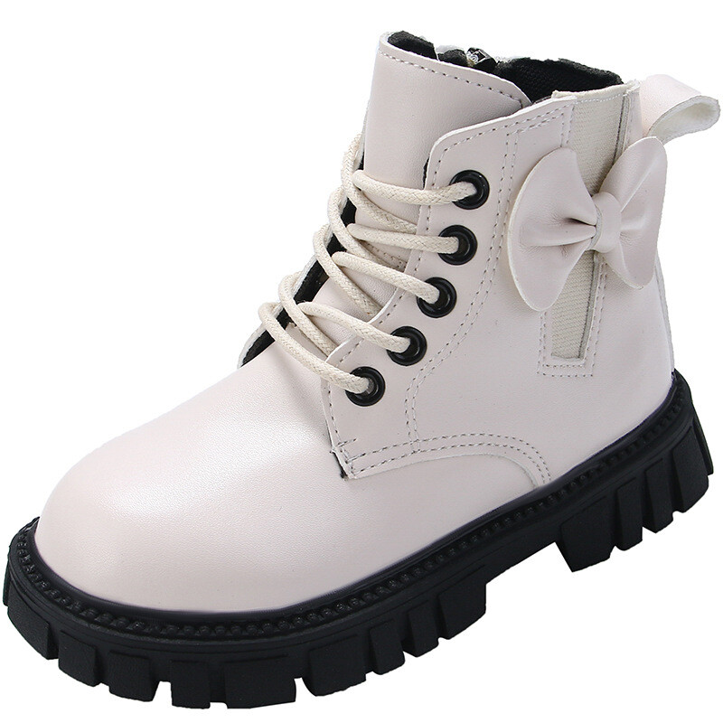 Размер 26-36 Мартин ботуши за момичета Детски къси ботуши Пролет и есен Единични нови черни ботуши ботуши челси