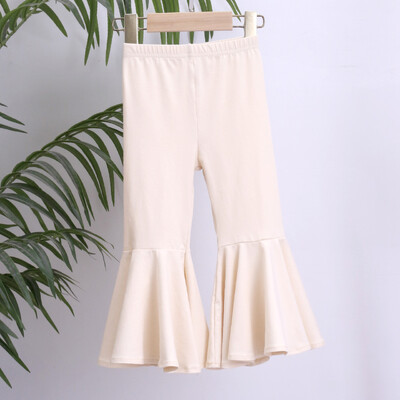 Uued suvised lapsed, tüdrukud, säärtega, laste vabaaja elastsed püksid, ühevärvilised, õhukesed püksid, tüdrukud, püksid B2580