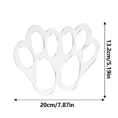 Șablon de labe de iepuraș de Paște, de vânătoare de ouă, șablon de iepure acrilic, cadouri de Paște pentru copii, artizanat, petrecere de Paște fericit