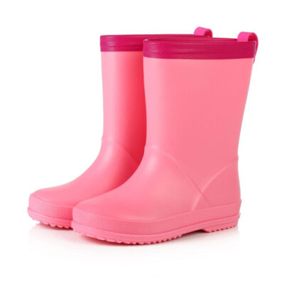 2023 Зимни детски ботуши за дъжд Момчета Момичета Гумени ботуши с розово жълто Деца Прекрасни дъждовни ботуши Водни обувки за деца