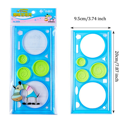 Multifunktsionaalne geomeetriline joonlaud, õõneskõvera joonistamine mallimaalimisel, matemaatilise joonise plastist joonlaud, joonise funktsiooni joonlaud