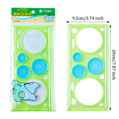 Multifunktsionaalne geomeetriline joonlaud, õõneskõvera joonistamine mallimaalimisel, matemaatilise joonise plastist joonlaud, joonise funktsiooni joonlaud