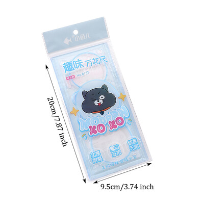 Multifunktsionaalne geomeetriline joonlaud, õõneskõvera joonistamine mallimaalimisel, matemaatilise joonise plastist joonlaud, joonise funktsiooni joonlaud