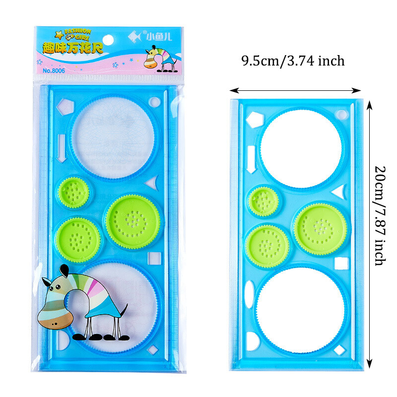 Multifunktsionaalne geomeetriline joonlaud, õõneskõvera joonistamine mallimaalimisel, matemaatilise joonise plastist joonlaud, joonise funktsiooni joonlaud