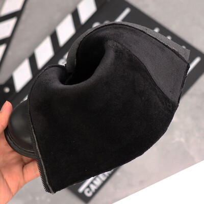 Cizme înalte la modă pentru copii, băieți, fete plus cizme romane calde din catifea, pur clasic, negru, calitate superioară, pantofi pentru bebeluși