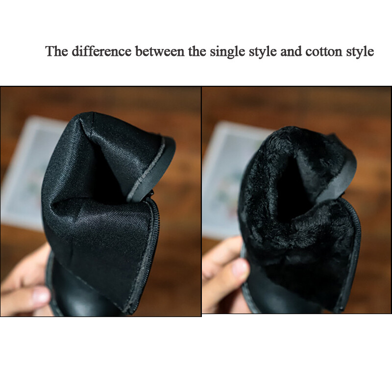 Cizme înalte la modă pentru copii, băieți, fete plus cizme romane calde din catifea, pur clasic, negru, calitate superioară, pantofi pentru bebeluși