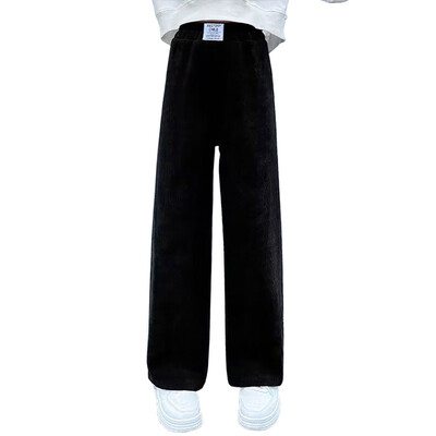 2024. Odjeća za igru za djevojčice Dječje široke modne trenirke Dječje hlače Tinejdžerske mekane korejske trkačice Ležerne crno-bijele hlače 4-14 godina