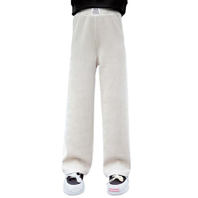 2024. Odjeća za igru za djevojčice Dječje široke modne trenirke Dječje hlače Tinejdžerske mekane korejske trkačice Ležerne crno-bijele hlače 4-14 godina