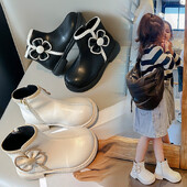 Sügis- ja kevadmood PU-naiste lastesaapad, libisemiskindlad pehme tallaga nahast kingad, suurus 26-36