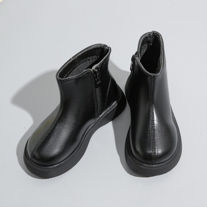 Laste lumesaapad 2024, sügistalv, uued poisid, tüdrukud, veekindlad, libisemiskindlad poolsaapad, laste nahast saapad, moesuurused 21-36