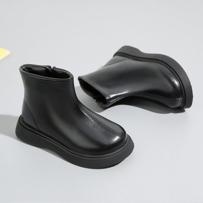 Laste lumesaapad 2024, sügistalv, uued poisid, tüdrukud, veekindlad, libisemiskindlad poolsaapad, laste nahast saapad, moesuurused 21-36