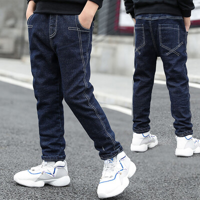 IEENS Teen Slim Jeans Μονόχρωμο Παντελόνι Αγόρια Τζιν Μακρύ Παντελόνι Παιδική Μόδα Boy Jean Παιδικά Ρούχα για 4-11 Χρόνια