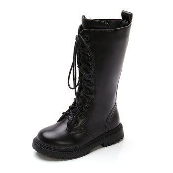 Little Girl High Boots Παιδικά Παπούτσια 2020 Girlish Winter Snow Leather Boot Παιδικά αθλητικά παπούτσια για εφήβους 3 4 5 6 7 8 11 12 13 ετών