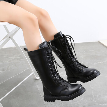 Little Girl High Boots Παιδικά Παπούτσια 2020 Girlish Winter Snow Leather Boot Παιδικά αθλητικά παπούτσια για εφήβους 3 4 5 6 7 8 11 12 13 ετών