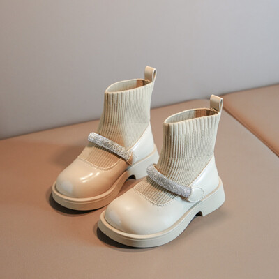 Čarape za djevojčice čizme jesen kratke čizme 2022 nove dječje čizme jesen kožne čizme za djevojčice mekani potplat čizme princeze