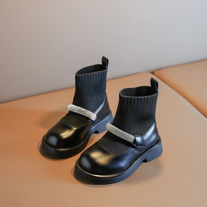 Čarape za djevojčice čizme jesen kratke čizme 2022 nove dječje čizme jesen kožne čizme za djevojčice mekani potplat čizme princeze