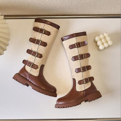 Libedusevastane platvorm Lastele Moodsad saapad poisid Tüdrukud Spordijalatsid Pehmed soojad Väikelapsed Laste Nahast lumesaapad Suurus 27-36