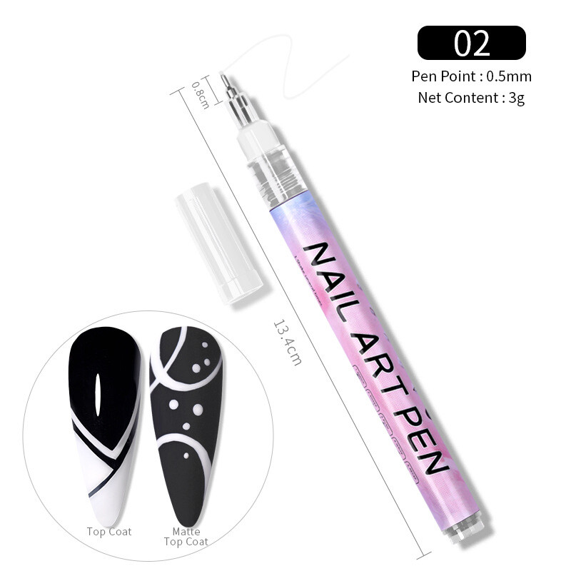 0,5 mm pixuri nail art marker acrilic 12 culori vârf extra fin cerneală lichidă vopsea graffiti sticlă ceramică pânză țesătură nail art desen