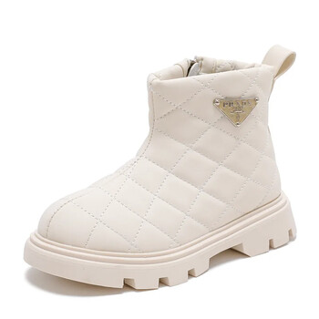 Μπότες για κορίτσια Μόδα Princess Boot Snow Boot Little Girl Δερμάτινη κοντή μπότα Παιδικό παπούτσι για κορίτσι Χειμερινό παπούτσι για κορίτσι Kid Zapatos Niña