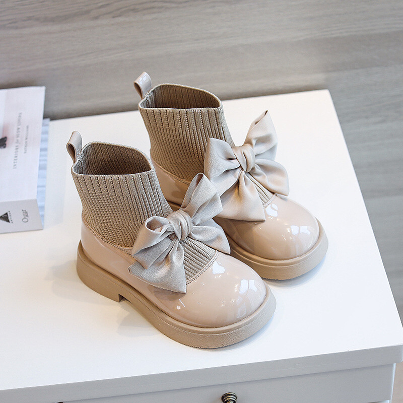 Ботуши за момичета 2023 Модни лъскави ежедневни ботуши с пеперуди за бебета момичета Удобни дишащи обувки за момичета Външни маратонки