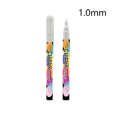 1kom Izbrisivi marker za bijelu ploču 1/3/6/10/15 mm Masna kreda za ploču Staklokeramika Umjetnička olovka za grafite Uredska školska dopisnica