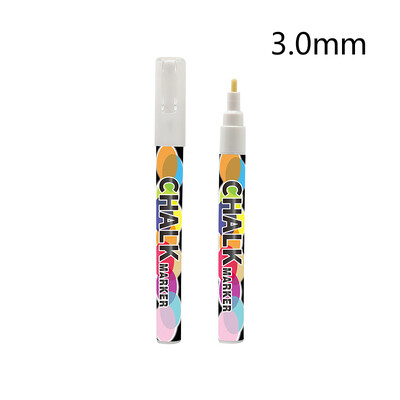 1kom Izbrisivi marker za bijelu ploču 1/3/6/10/15 mm Masna kreda za ploču Staklokeramika Umjetnička olovka za grafite Uredska školska dopisnica