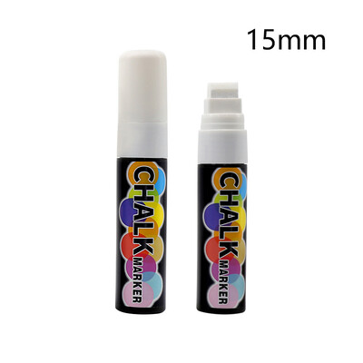 1kom Izbrisivi marker za bijelu ploču 1/3/6/10/15 mm Masna kreda za ploču Staklokeramika Umjetnička olovka za grafite Uredska školska dopisnica