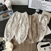 Primăvară Toamnă Pantaloni pentru copii mici băieți din bumbac cu gradient cu talie elastică pentru bebeluși Pantaloni pentru băieți, lejer, casual, pentru copii, băieți, pantaloni sport