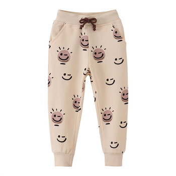 Jumping Meters 2-7T Boys Girls Sweatpants Floral Παιδικό Παντελόνι Παιδικό Παντελόνι Ολόσωμο Παντελόνι Βρεφικό Φθινοπωρινό Ανοιξιάτικο παντελόνι