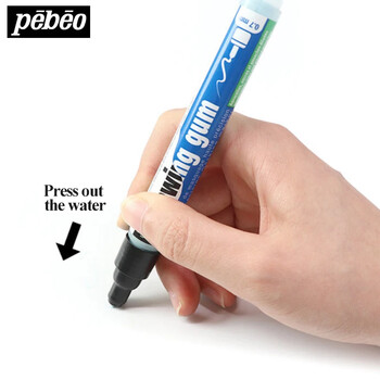 Pebeo Watercolor Marker Pen Blank Gum Drawing 0,7mm 4mm Watercolor Liquid Art Masking Pen France