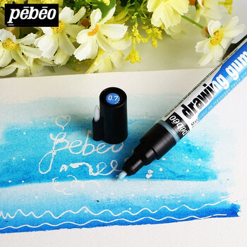 Pebeo Watercolor Marker Pen Blank Gum Drawing 0,7mm 4mm Watercolor Liquid Art Masking Pen France