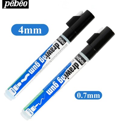 Pebeo акварелен маркер празна дъвка за рисуване 0,7 мм 4 мм акварел течна маскираща писалка Франция