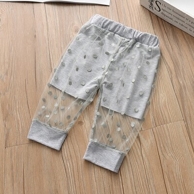 Pantaloni copii Vară Pantaloni pentru fete noi Pantaloni falși cu două dantelă Pantaloni pentru copii Pantaloni cu nouă puncte Haine pentru fetiță