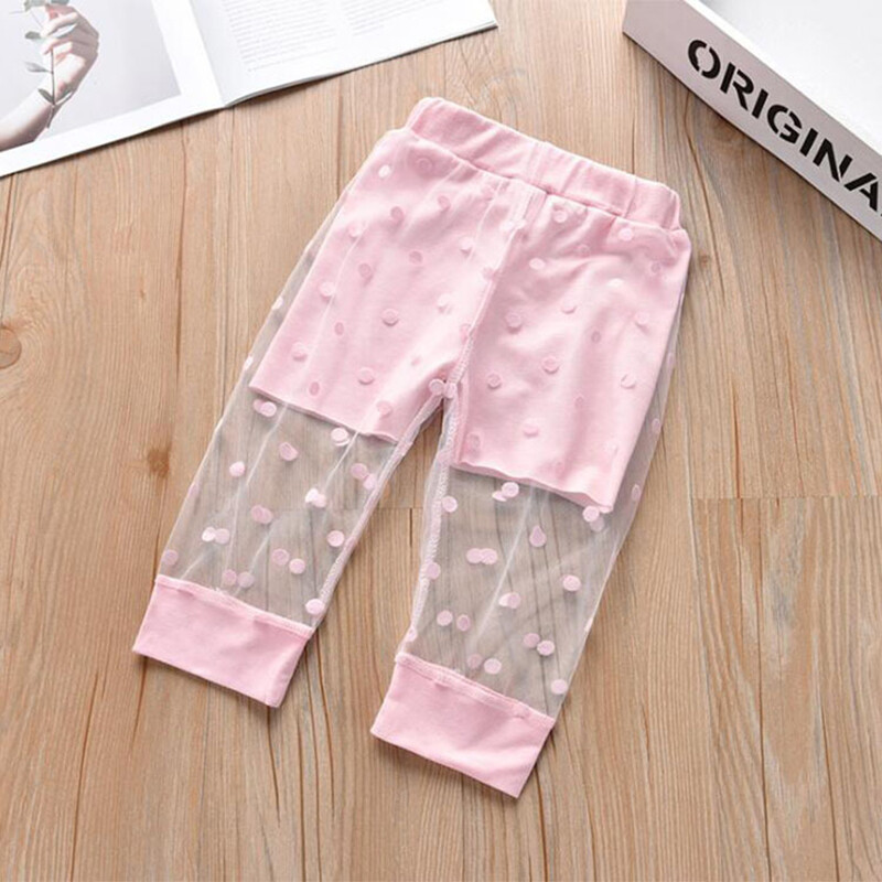 Pantaloni copii Vară Pantaloni pentru fete noi Pantaloni falși cu două dantelă Pantaloni pentru copii Pantaloni cu nouă puncte Haine pentru fetiță