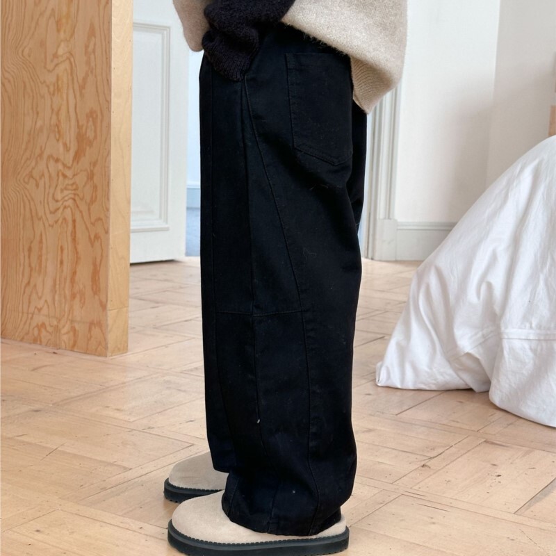 Pantaloni drepți de toamnă pentru bebeluși tineri, pantaloni largi din bumbac, spălat solid, pentru copii, băieți, pantaloni largi cu talie elastică, ocazional pentru copii.